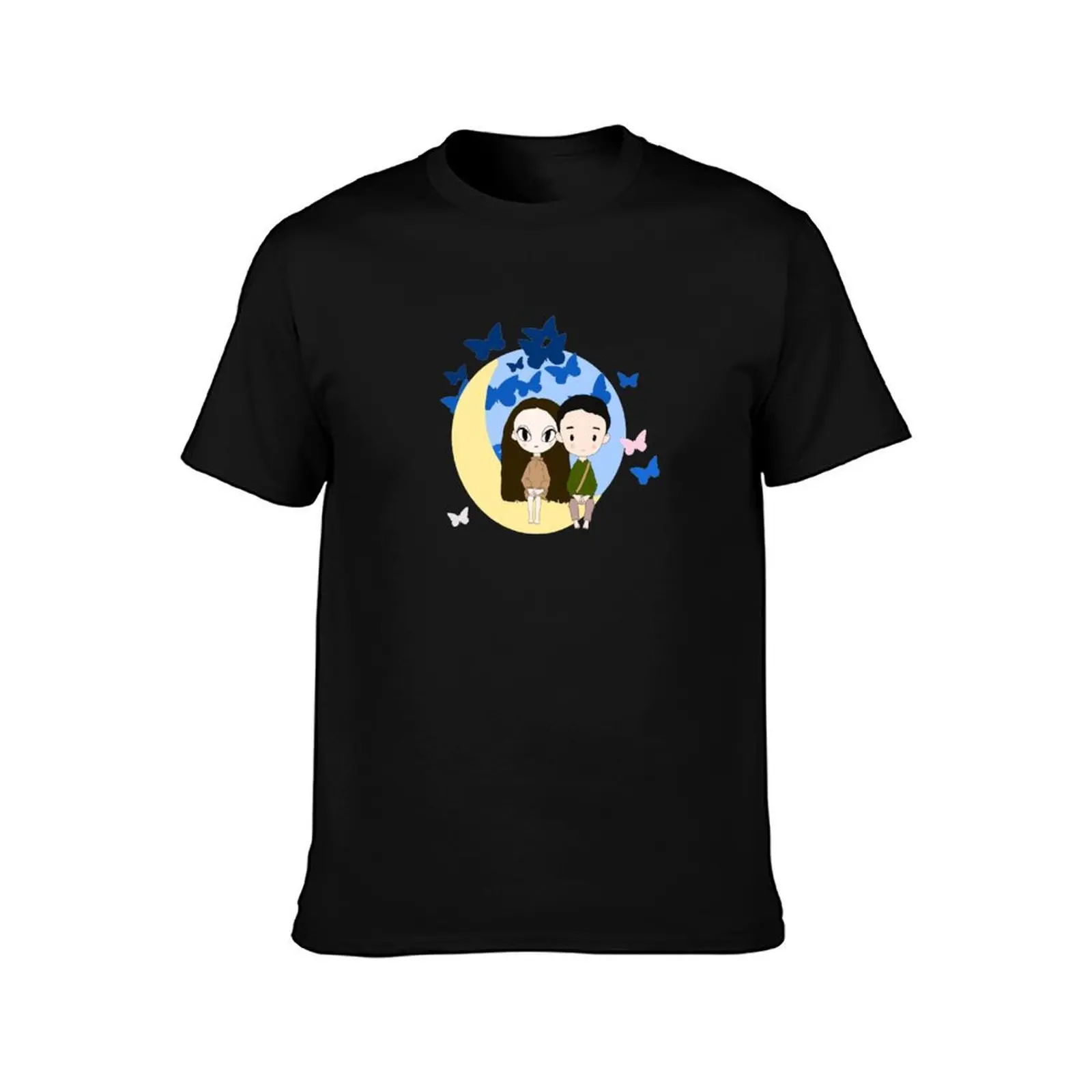 It’s okay to not be okay cartoon animation dolls kdrama T-Shirt Basic Solid Tee for Daily Use