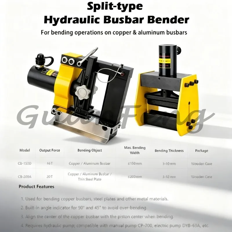 Split Hydraulic Copper and Aluminum Bus Processing Machine, Integrated Bending and Cutting Industrial Equipment