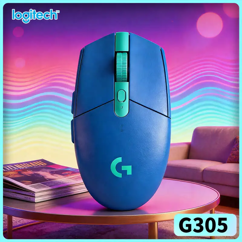 High Precision G305 Gaming Mouse, 12000 DPI HERO Precision, 6 Programmable Buttons, 250h Battery, Logitech LIGHTSPEED, PC Mac