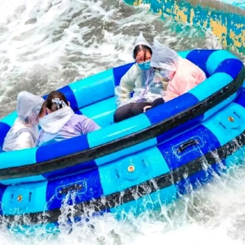 Durable Towable Tubes for Water Park, Custom Round Inflatable Raft with Tow Rope, Leisure Floating Mattress for Lake or Pool