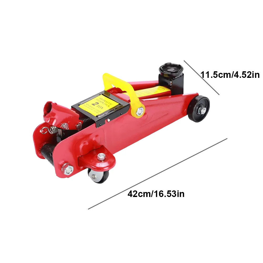 2 Ton Hydraulic Floor Jack, Trolley Steel Jack, Flat Lifting Height 135-320 mm, Car L