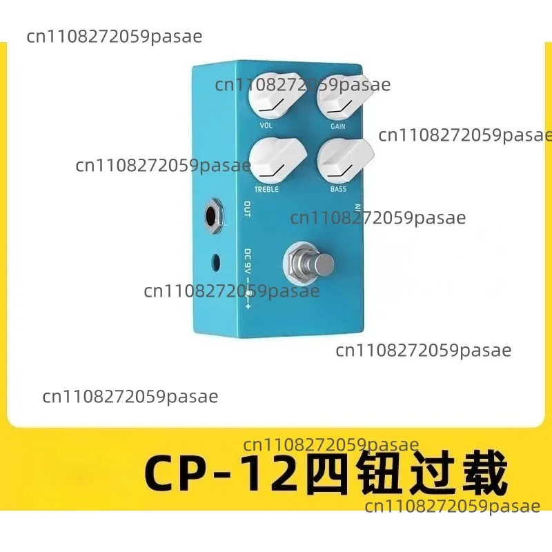 CP-12 Electric Guitar Bass Overdrive Mini Pedal with 4 Knobs