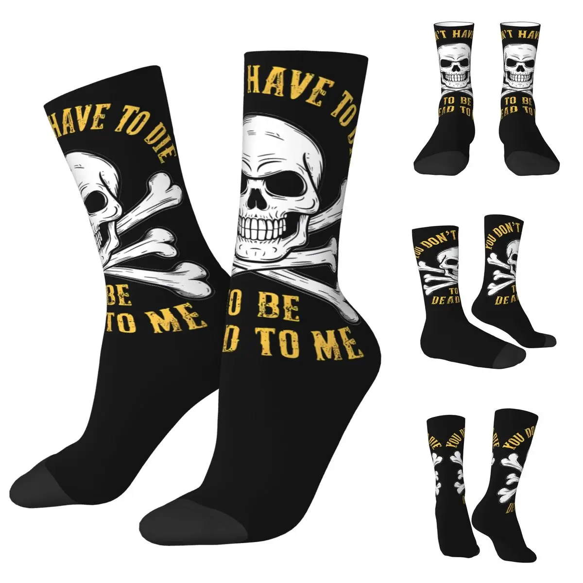 Cool Skull Goonies Never Say Die High elasticity polyester fiber Men and Women printing Applicable throughout the year Dressing