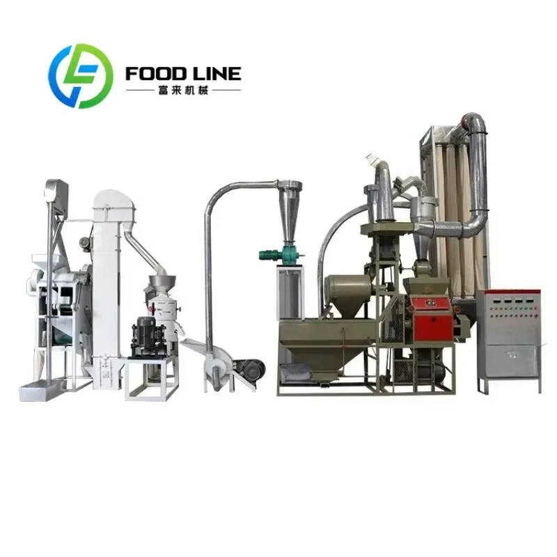 5 Ton Wheat Corn Flour Milling Production Line Conveying System Steel Pipes Wheat Flour Factory Industrial Plant Factory Price