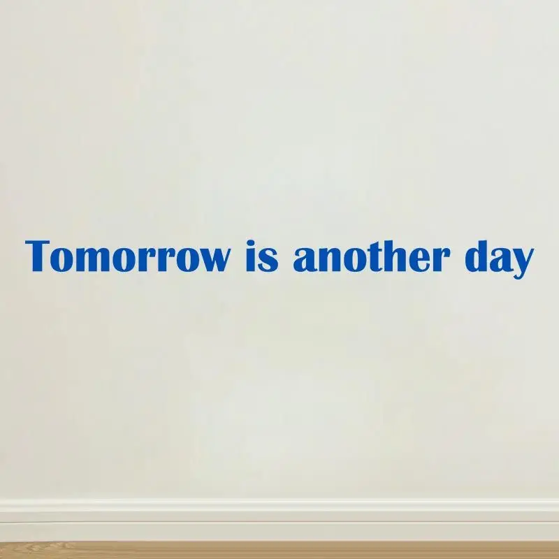 Tomorrow Is Another Day Nordic Style Stickers English Letter Stickers Bedroom Coffee Shop Decoration Wall Inspirational English