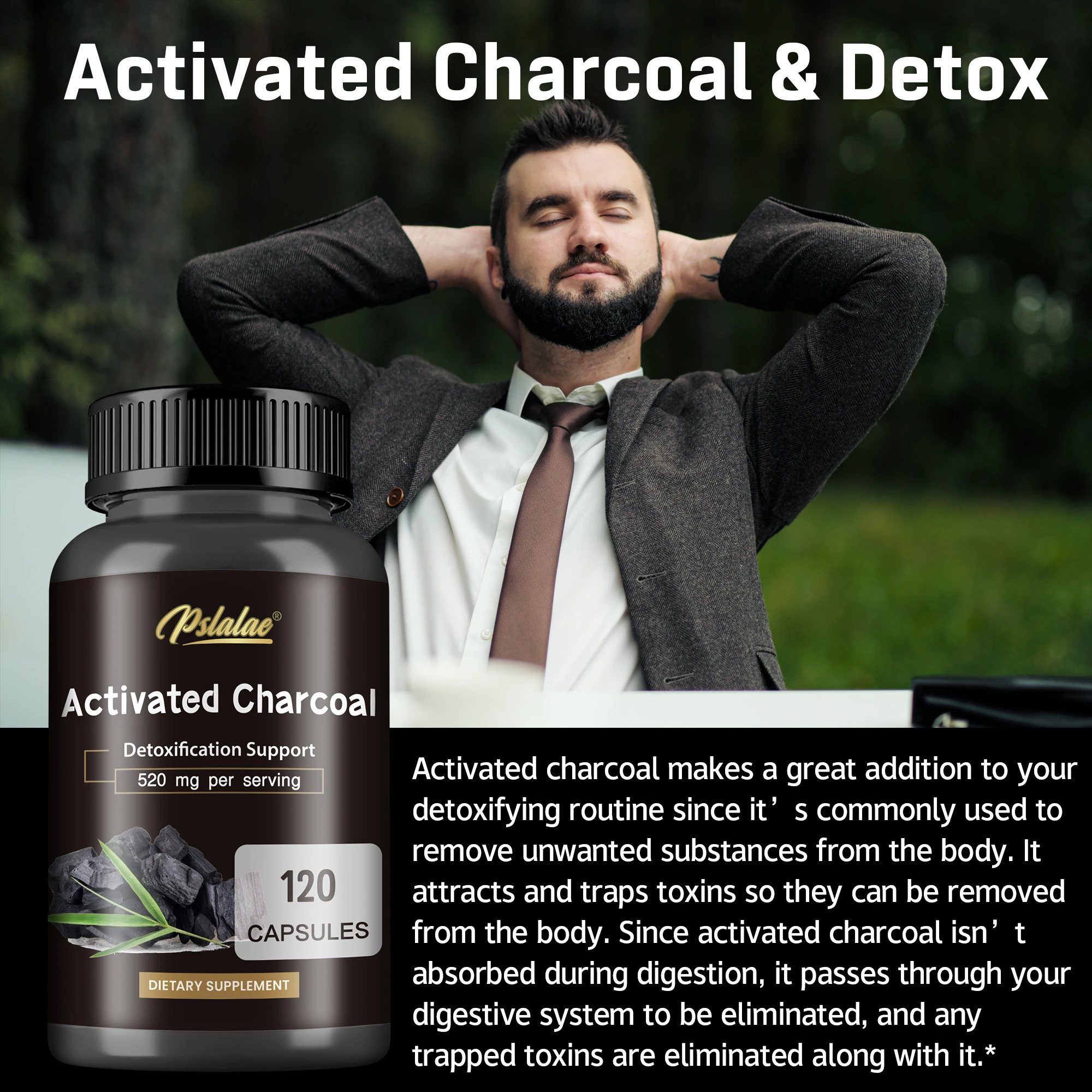 Kapsul Arang Aktif - Pembersih Usus Besar, Mendukung Fungsi Usus Normal, Mengurangi Kembung, Mempercepat Metabolisme