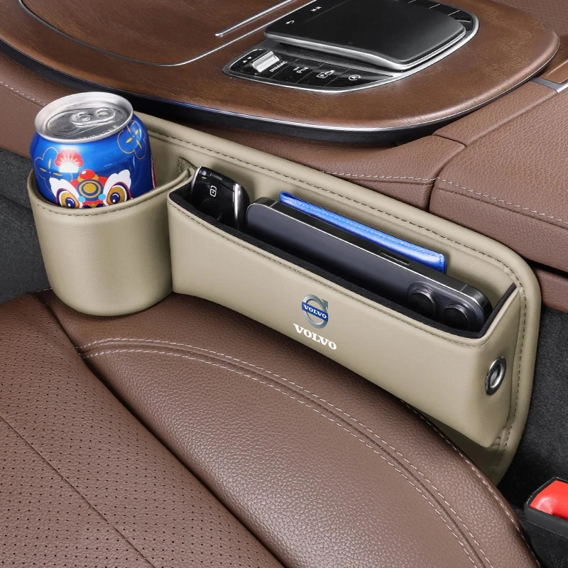 

Car Seat Gap Crevice Storage Box Cup Holder Accessories For Volvo XC90 XC60 V50 S60 V70 V60 V40 S90 olestar AWD XC40 S80 T6 V90
