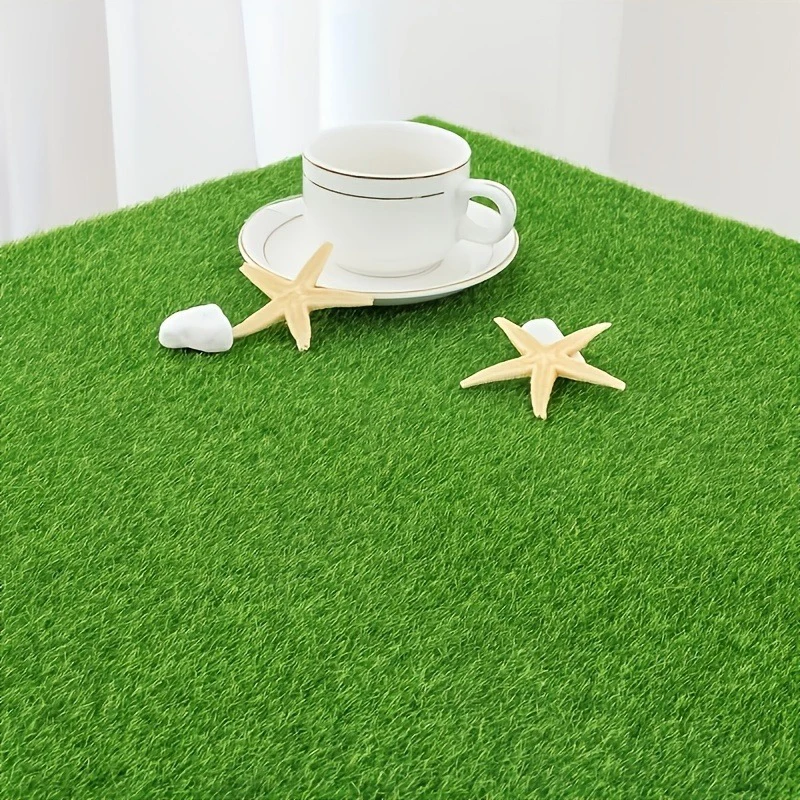 

1Pc 15cm/30cm Fake Green Grass Mat (Artificial Moss Lawn Turf) - For DIY Micro Landscape & Home Floor Decor