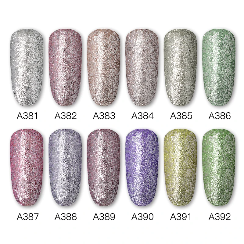 ROSALIND 5ml Glitter Nail Gel Polish Rainbow Platinum Gel Matt  Coat Semi Permanent UV LED Lamp For Manicure Painting Polish Gel