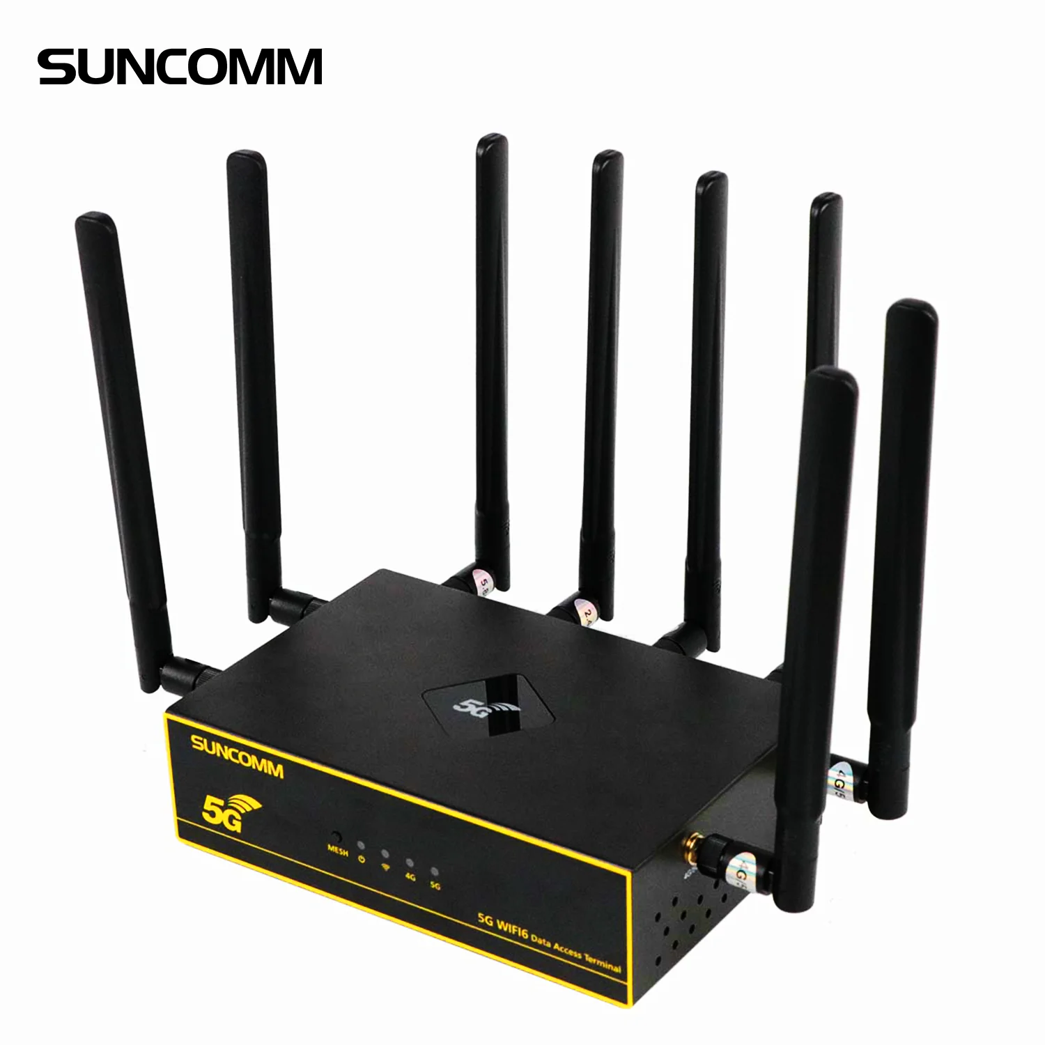 USA hot selling SUNCOMM O1 5G CPE external antenna WIFI 6 modem office t mobile home internet X62 5G router with sim card slot