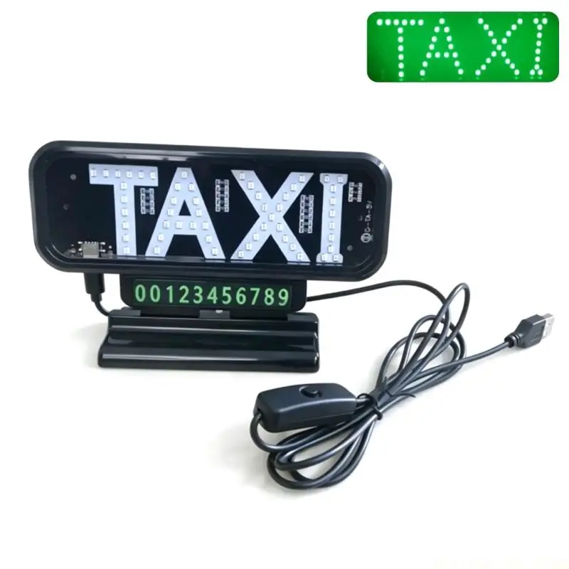 J0MA Display Sign USB Powered Dashboard Unit with Stand Base for Ride Share and Car Service Vehicle Duty Use