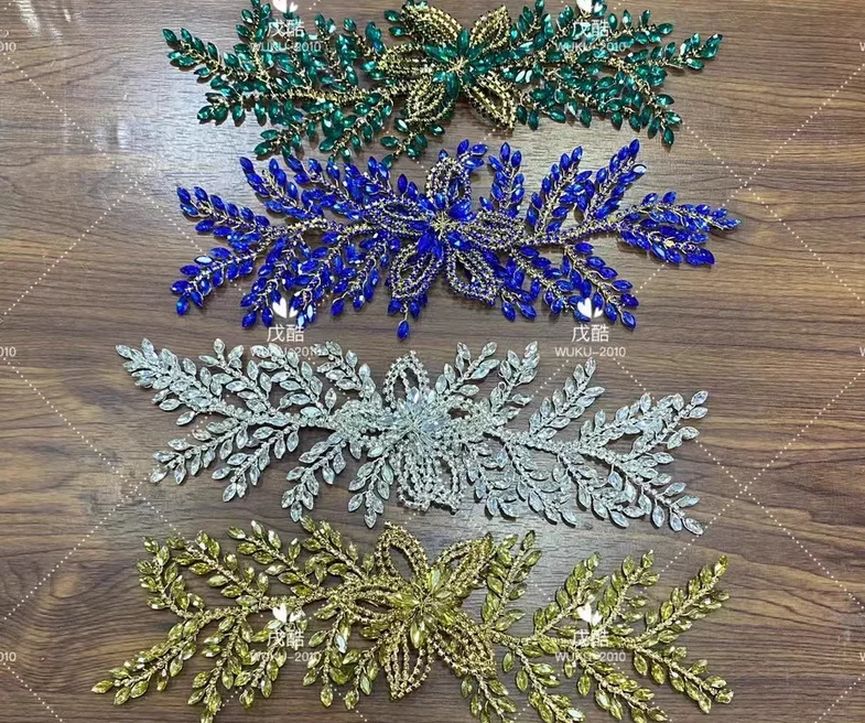 أوراق الصنوبر أوراق طويلة مصنوعة يدويًا فستان زفاف موري شخصي زي الرقص إكسسوارات المسرح أغطية الرأس إكسسوارات الشعر