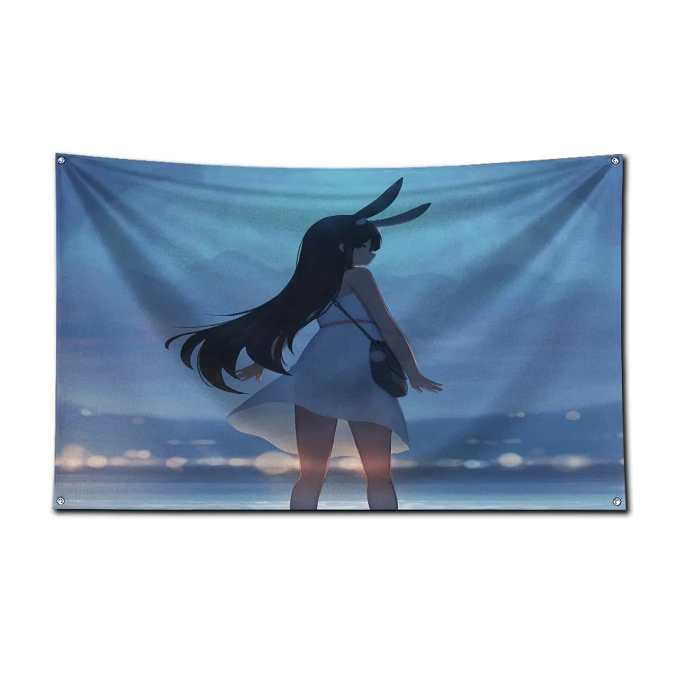 S-Sakurajima Rice Flag 3X5 Ft Personalized Flags Design Your Image Funny Tapestry Poster Dorm Room, Living Room, Bedroom
