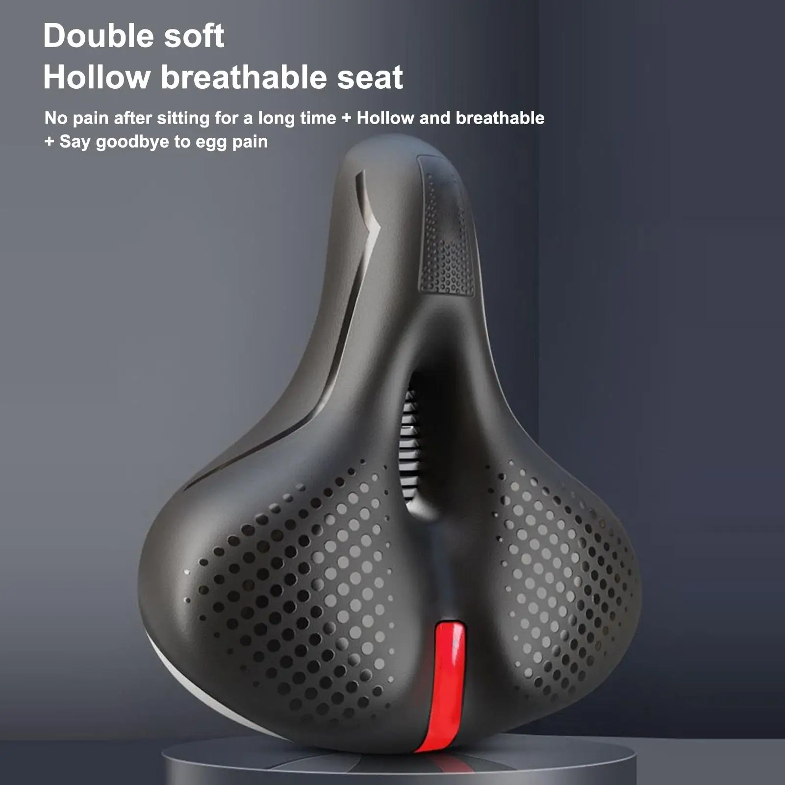 

Широкое комфортное велосипедное сиденье для мужчин, мягкое велосипедное седло с утолщенной гелевой подкладкой для езды на горном дорожном велосипеде