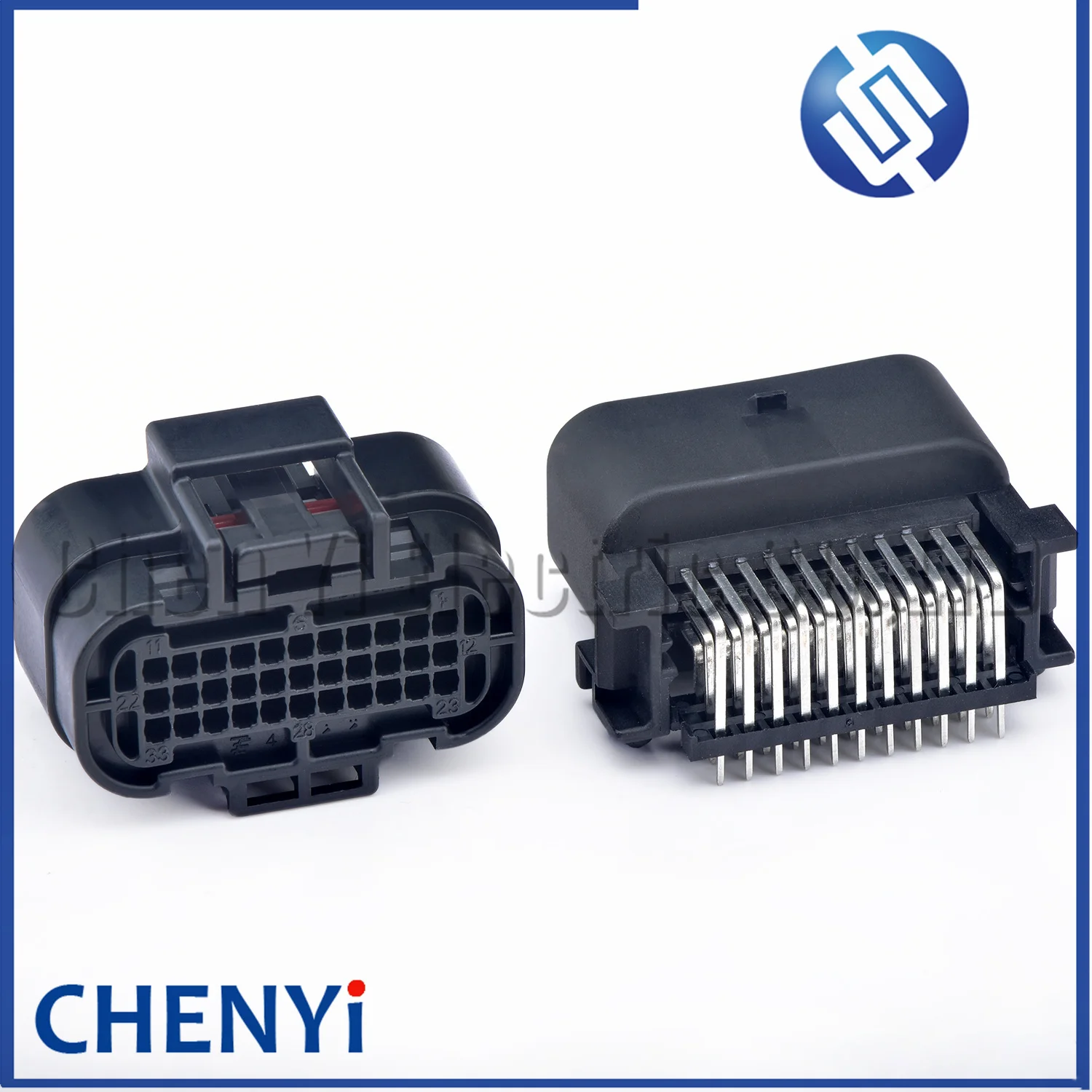 33 Pin car Motorcycle motorbike waterproof connector PCB Socket control system ecu plug 1554458-2 1554461-1 1554461-2 For Yamaha