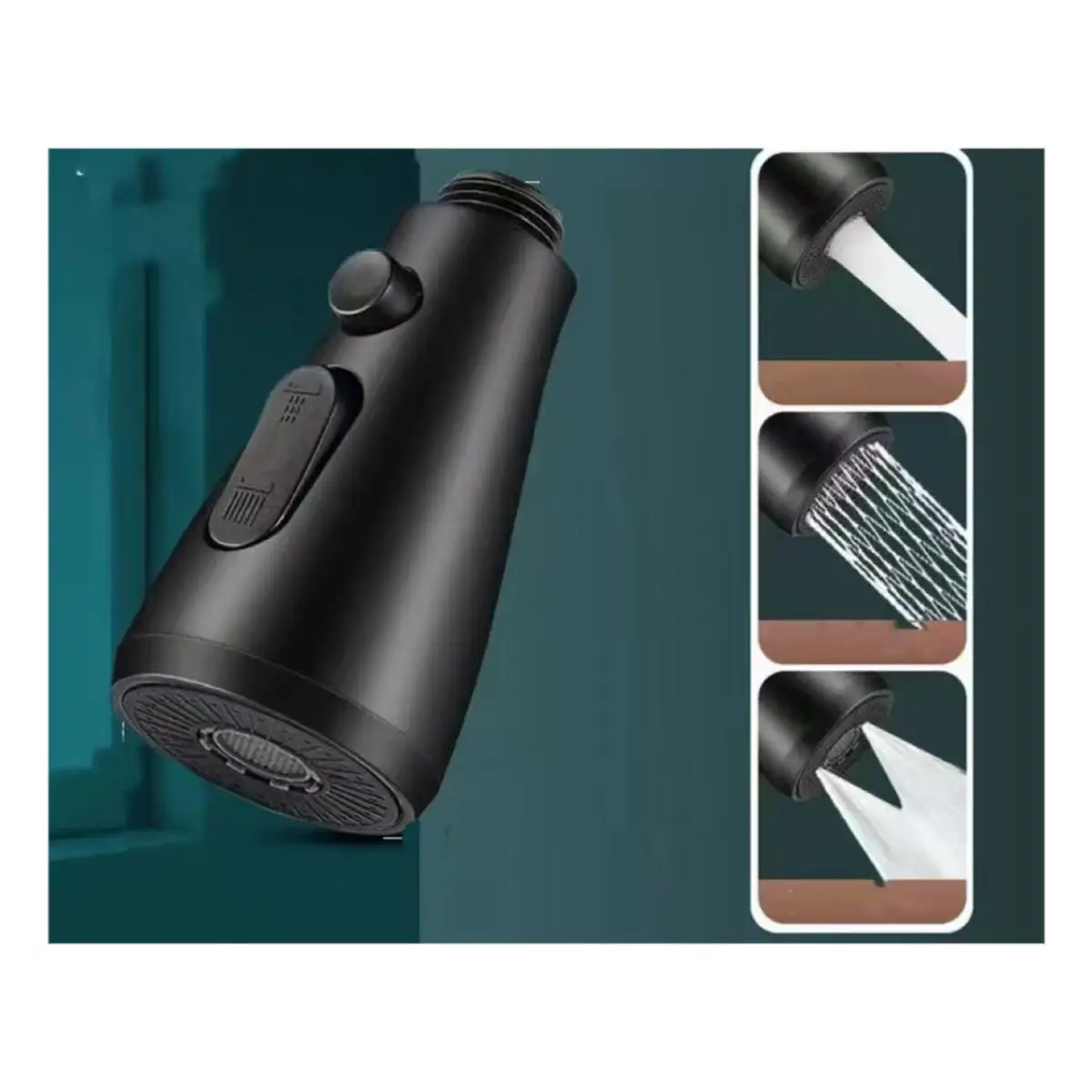 Kitchen Faucet Accessories Replace Sprayer Nozzle 3 Modes ABS Bathroom Basin Sink Shower Spray Head For 1/2