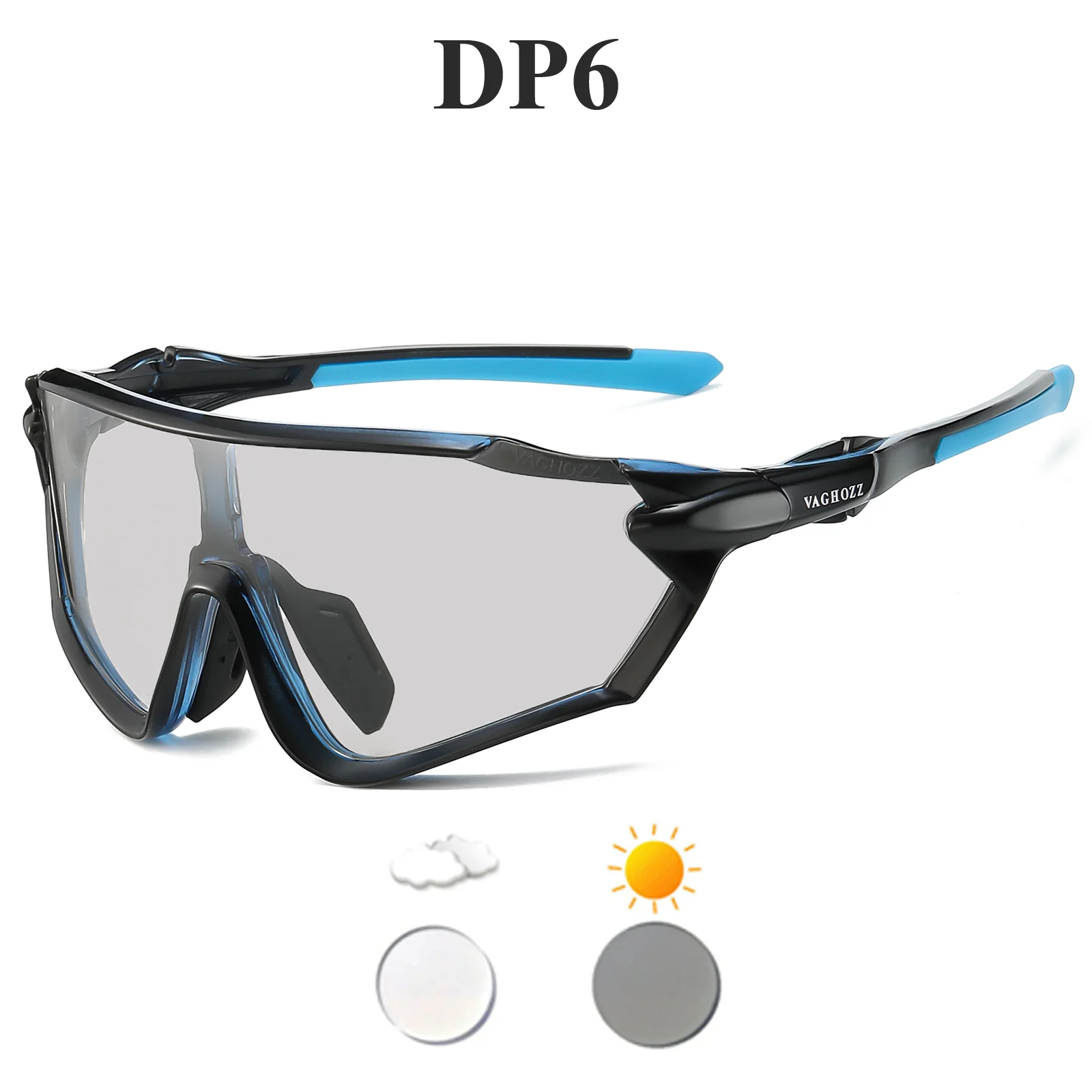 VAGHOZZ NEW designer UV400 And Photochromic Sunglasses Outdoor Cycling Glasses Men Women Sport Eyewear MTB Bike Bicycle Goggles