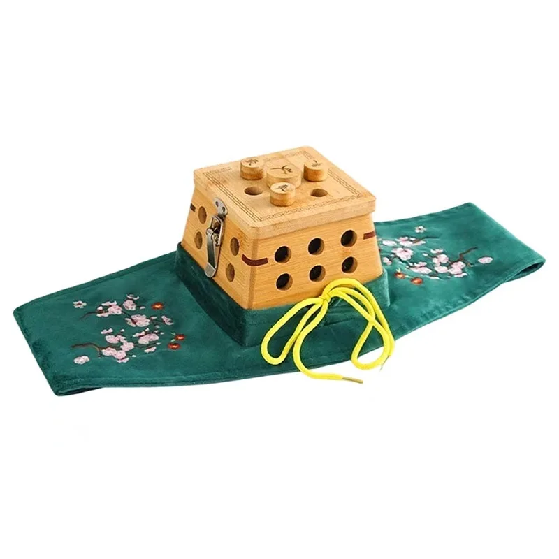 Bamboo massage Box For Abdomen Waist Portable Home