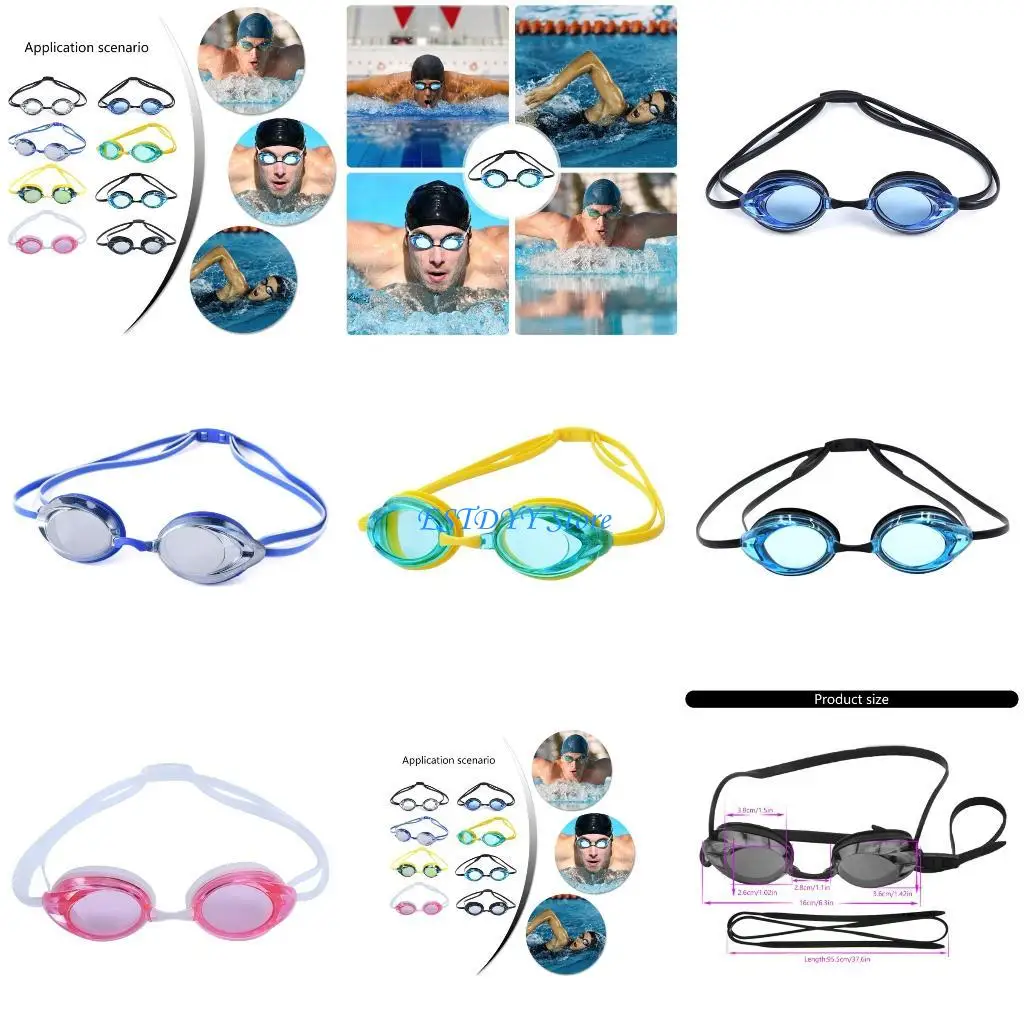 

G6DE Очки для плавания для взрослых подростков и детей, непротекающие очки для плавания для женщин и мужчин, водонепроницаемые с