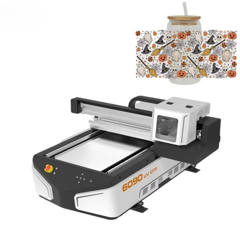 Professional 6090 Full-Automatic UV Flatbed Printer High Resolution Vibrant Color Output UV Ink for Plastic Materials