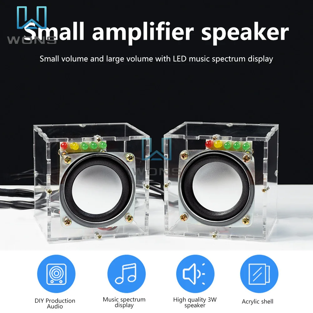 Mini Speaker Power Amplifier Board DIY Kits Computer Speaker Skills Welding Training Accessories DIY Production Electronic Kit