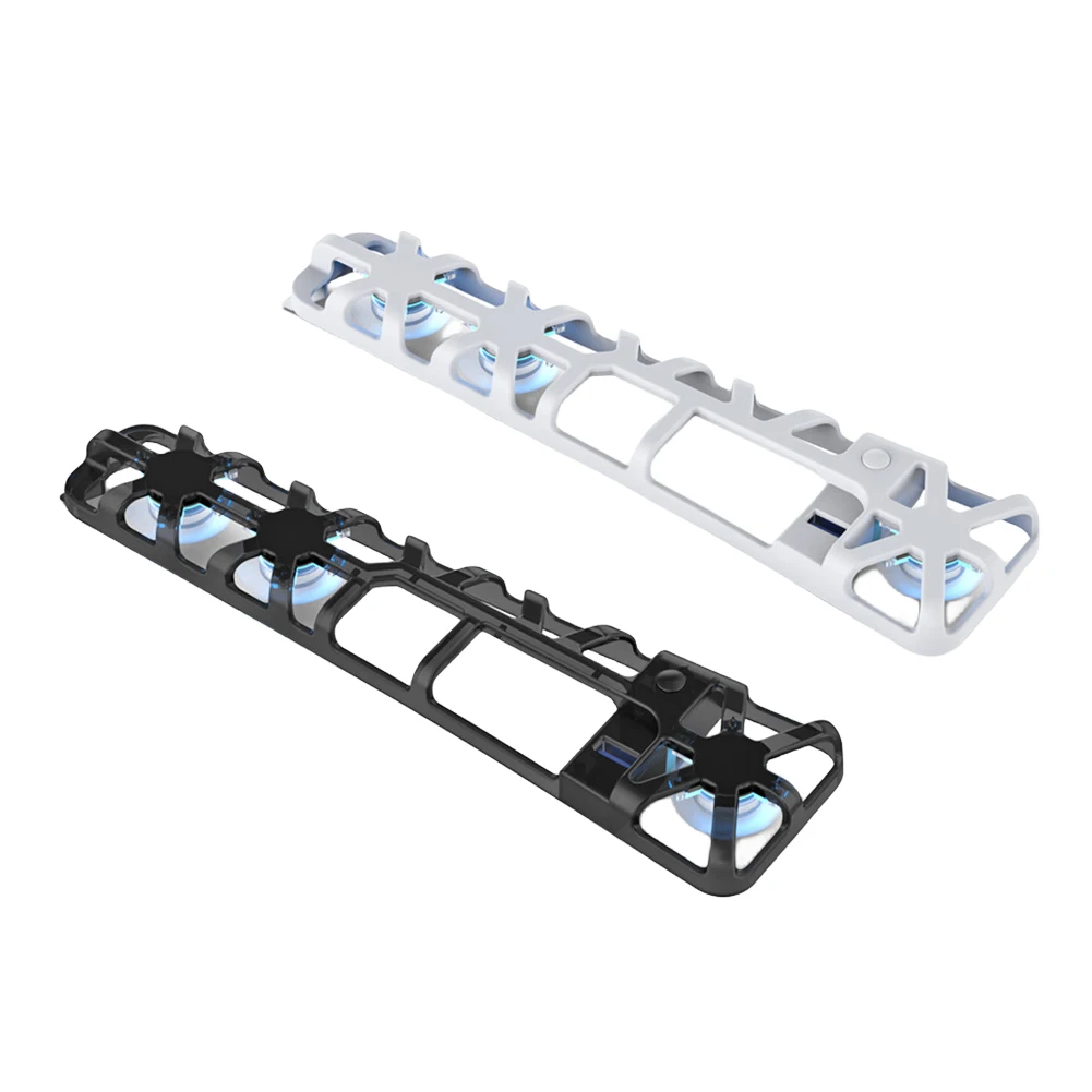 พัดลมเย็นพร้อมไฟ LED และพัดลม3ตัวระบายความร้อนที่มีประสิทธิภาพคอนโซลเกม1100 RPM พัดลมทำความเย็นหลังสำหรับคอนโซล PS5บาง