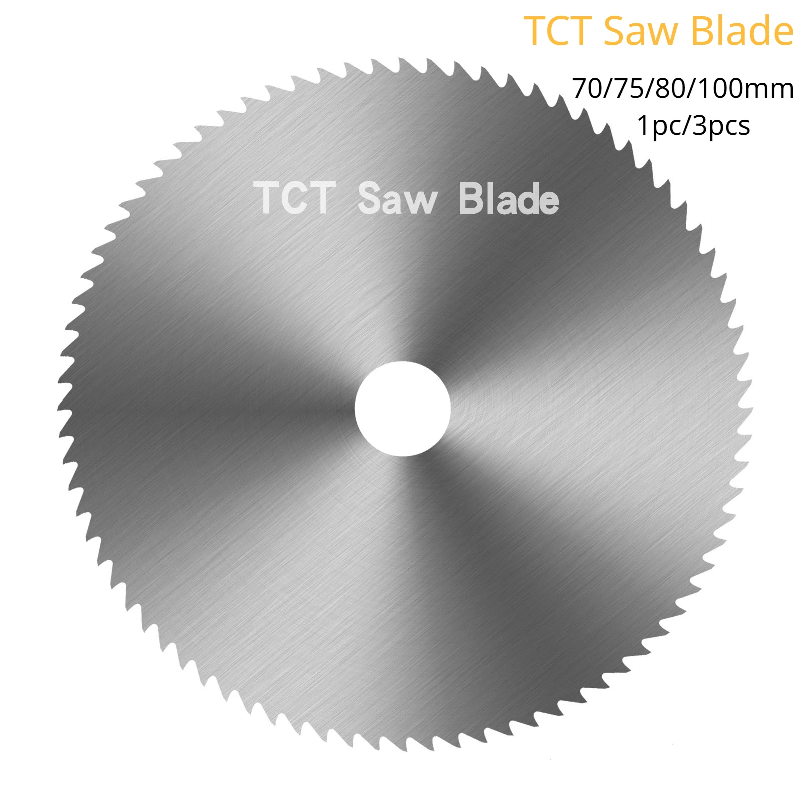 YGWAWO 70/75/80/100mm TCT Circular Saw Blade 1/3pcs Milling Cutter Slotting Cutting Discs Metal Multitool Tools Tungsten Carbide