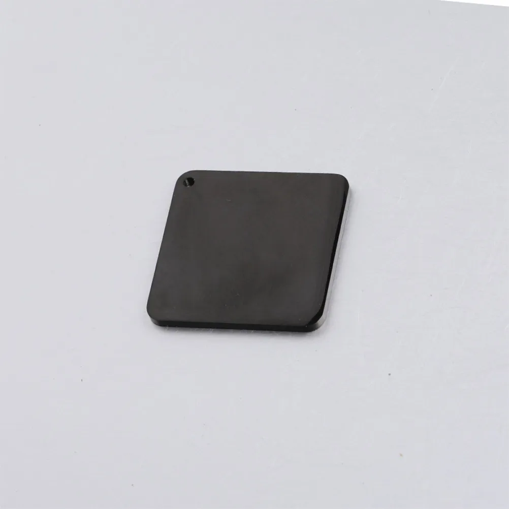 

10pcs Stainless Steel Tag Pendant Square Blank Charm Jewelry Making Single Hole Mirror Finish Durable Diy Accessory Necklace