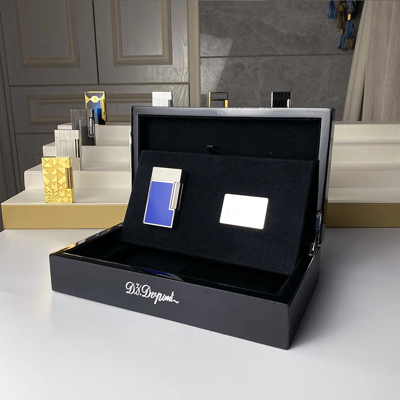 

New commemorative edition single and double flame luxury lighter Ping Sound natural paint cigarette smoking butane lighter 18133