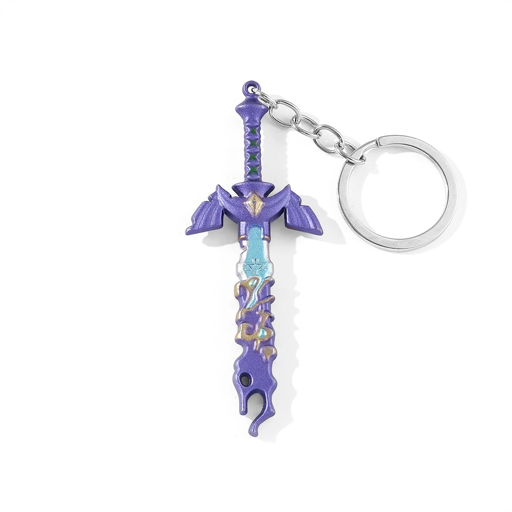 

Game The Legend of Keychain Master Sword Metal Model Men Accessories Pendant Fashion Toys Gifts