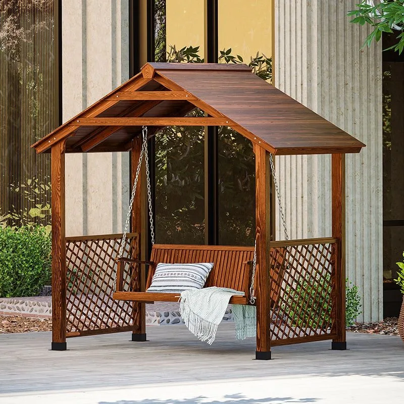 Outdoor Courtyard Gazebo Swing Outdoor Villa Garden Cabin Shade Canopy Adult Swing