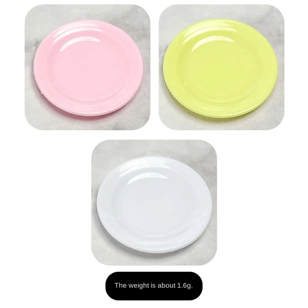5 stuks miniaturen plastic mini voedselborden keuken speelgoed duurzaam simulatie eetbord model servies