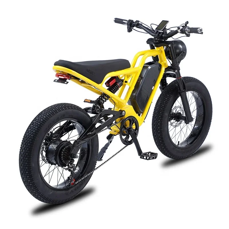 Fast Speed Cafe Racer 20 Inch 750W Electric Mountain Dirt Sport Fat Bike Ebike Electrical motorcycles Full Suspension