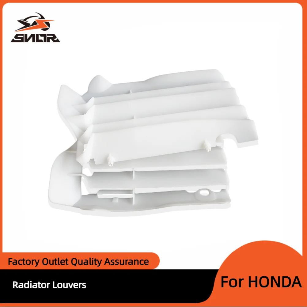 SNOR Motorcycle Plastic Radiator Louvers Cooler Motocross Engine Oil Cooling For HONDA CRF250R CRF450R Water Tank Deflectors