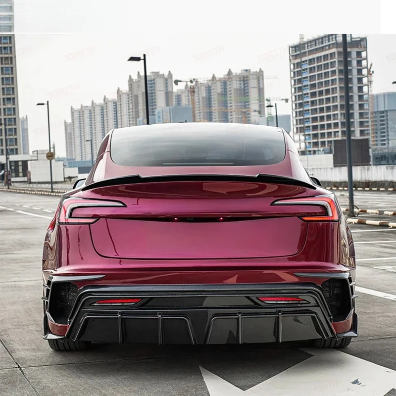

Комплект обвеса из карбона Highland 2024+ для Model 3 в стиле TP: улучшение характеристик и эстетики, передний сплиттер, задние бамперы, автоаксессуары