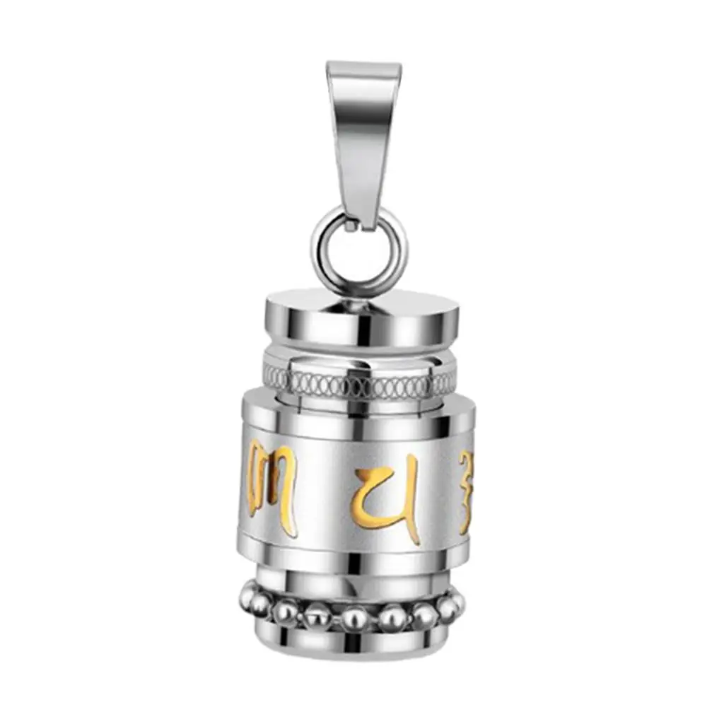 316 Titanium Steel Buddhism Pendant Charm Necklace for Crafting Amulet Jewelry Gifts
