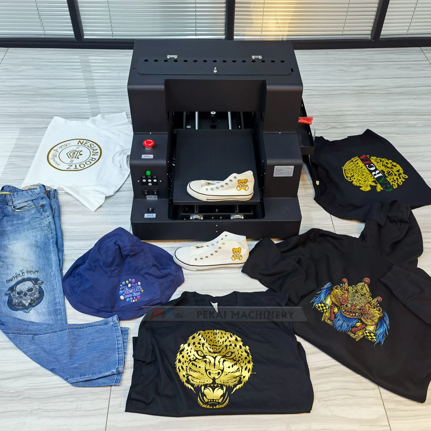 Colorful A3 PK-3250 Automatic DTG Printer XP600 Head Garment Printing T-Shirts Jeans Shoes Bags-Portable High-Speed