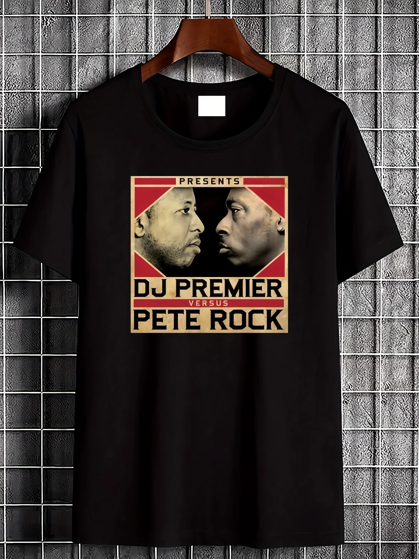Men's Dj Premier Vs Pete Rock Iconic Logo Unisex 100% T-Shirt, Soft, All Season Casual Streetwear Essential, All Match All Season Style Wear & Perfect Gift