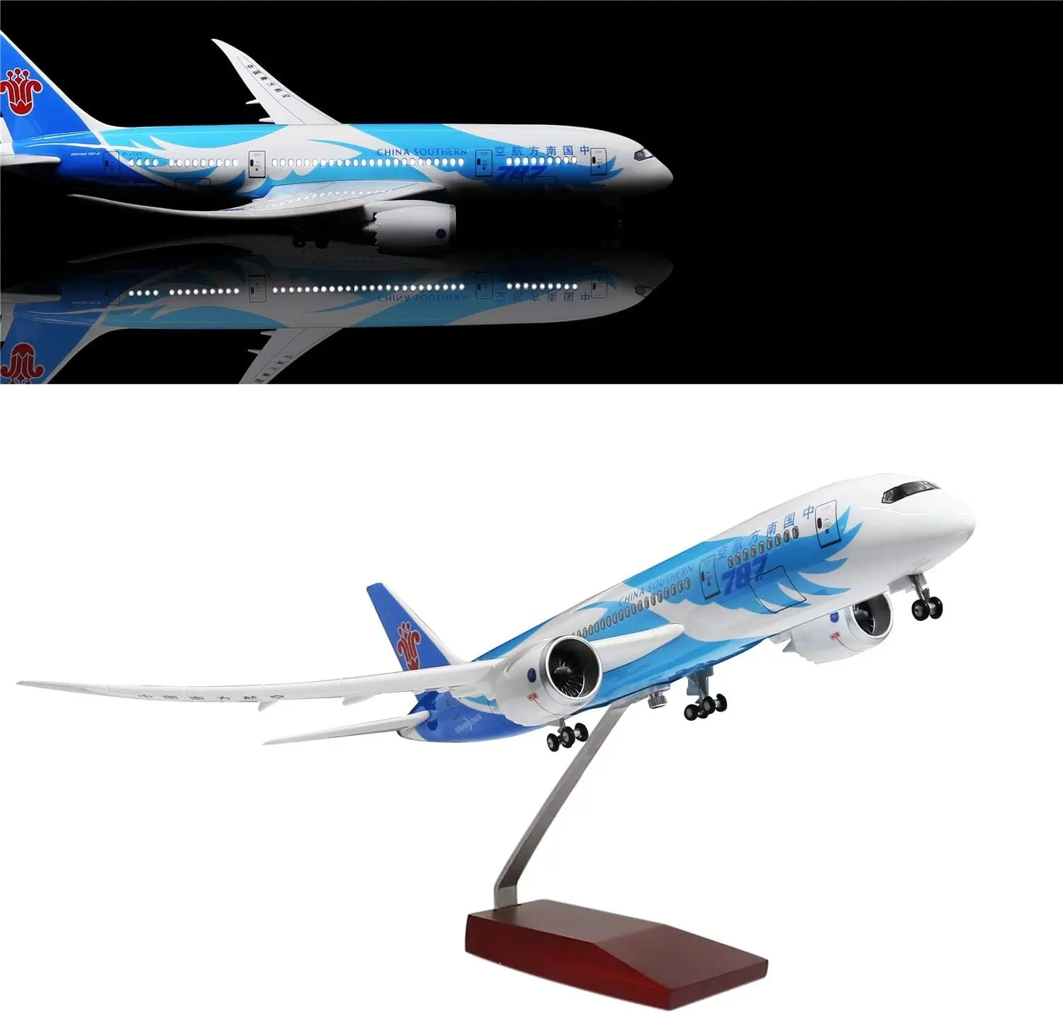 

1/130 South China B787 Airplane Model 47cm Diecast Resin airplane model for Aviation Enthusiasts Gifts or Decorations