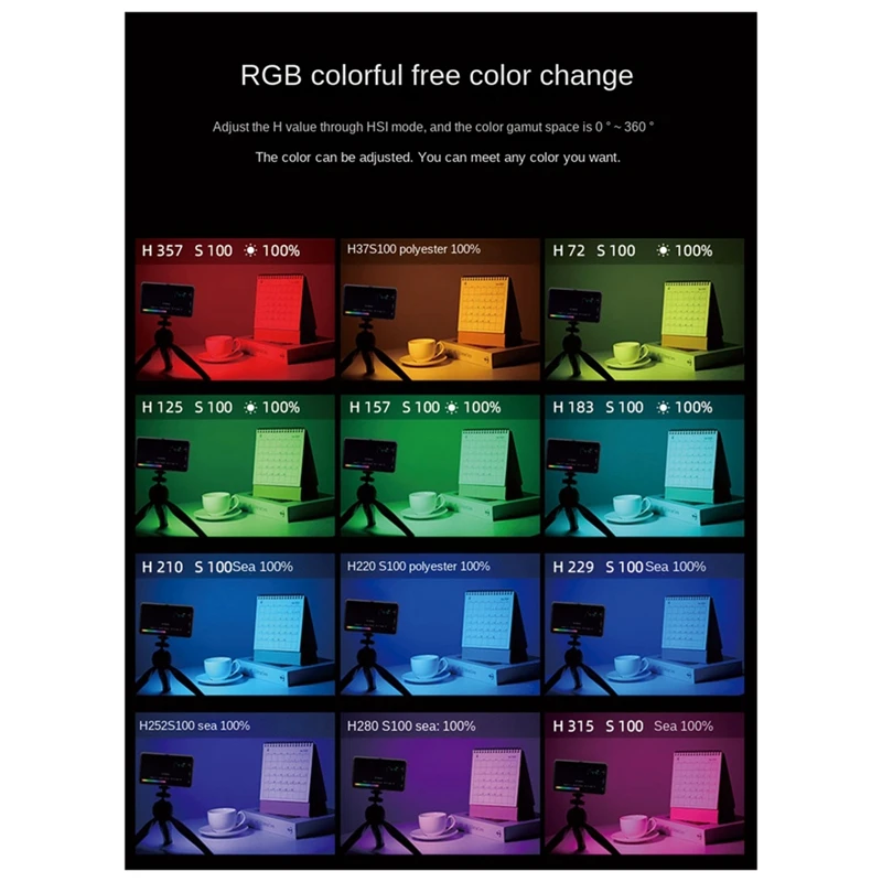 Портативная карманная фотовспышка RGB для зеркального фотоаппарата