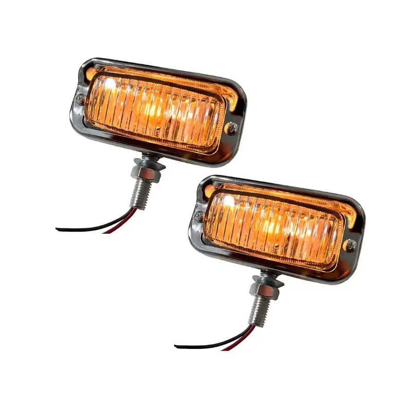 2pcs 4.4'' Motorcycle Square Halogen Headlight Fit For Honda Harley Chopper Cafe Racer Dyna Sportster Suzuki Kawasaki