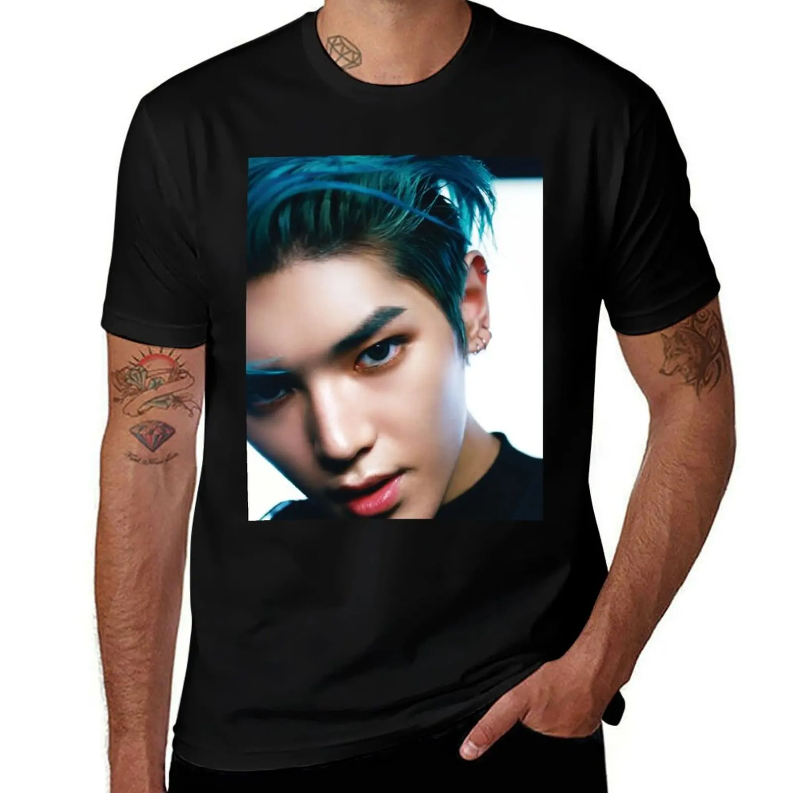 

03 SuperM Taeyong T-Shirt Classic Graphic Short Sleeve Top
