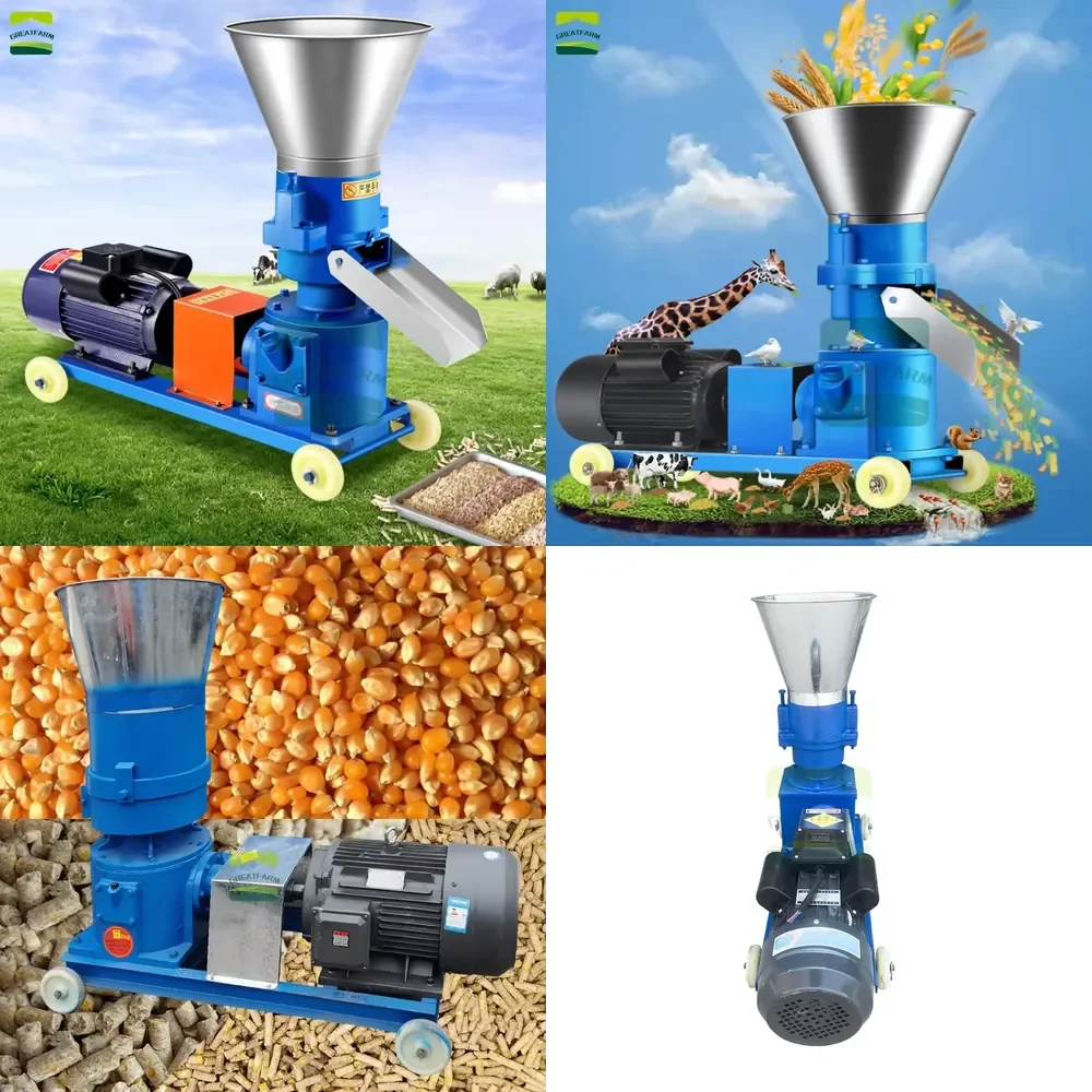 

High-power Electric Feed Pellet Mill for Cattle, Pigs, Sheep, and Poultry.