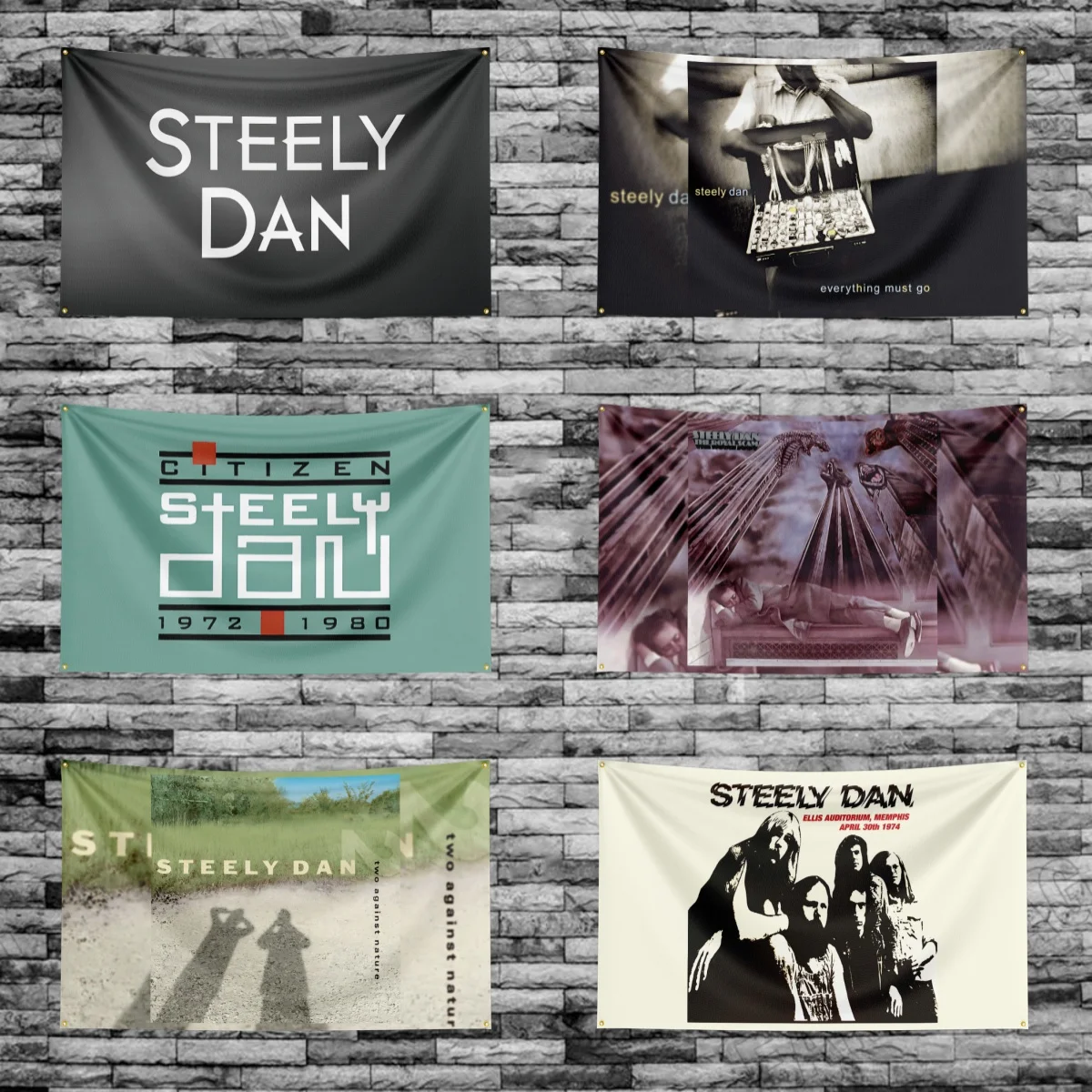 

3x5 Ft S-Steelys-D-DanS Band Flag Polyester Digital Printing Banner for Garage Wall Art Out Door Decoration With Brass Grommets