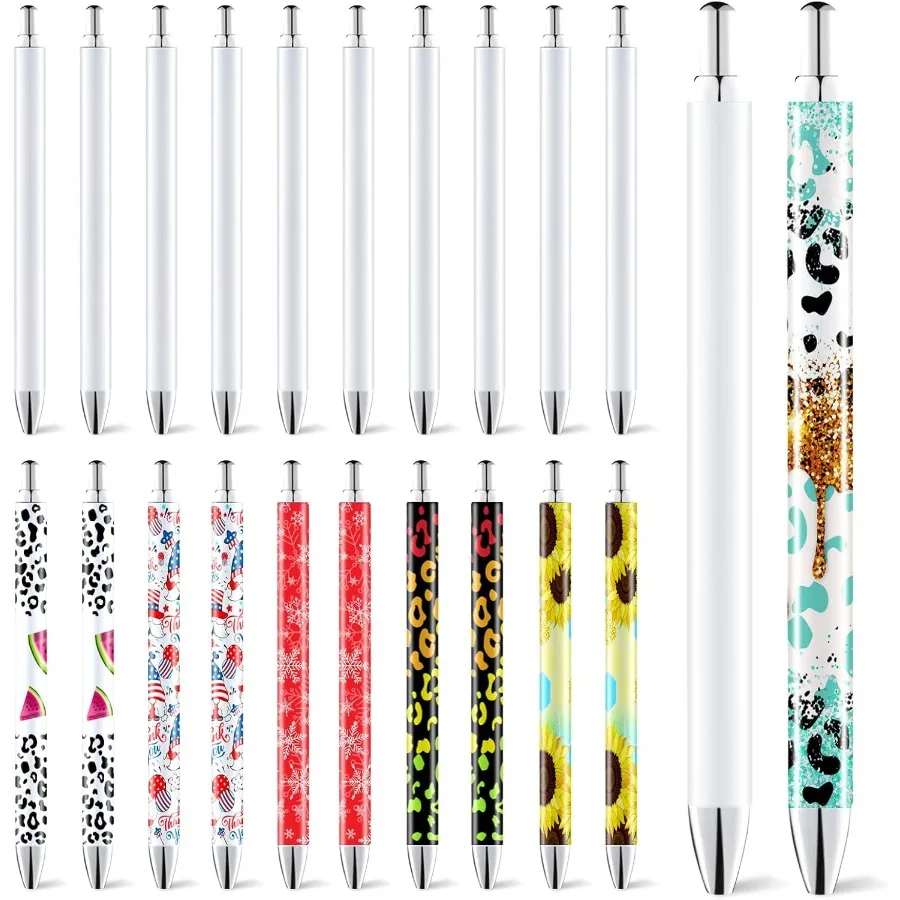 

Sublimation Pens Blank No Clip With Shrink WrapHeat Traner Sublimation Ballpoint Pen Aluminum Customized Pen Persolized Pen For