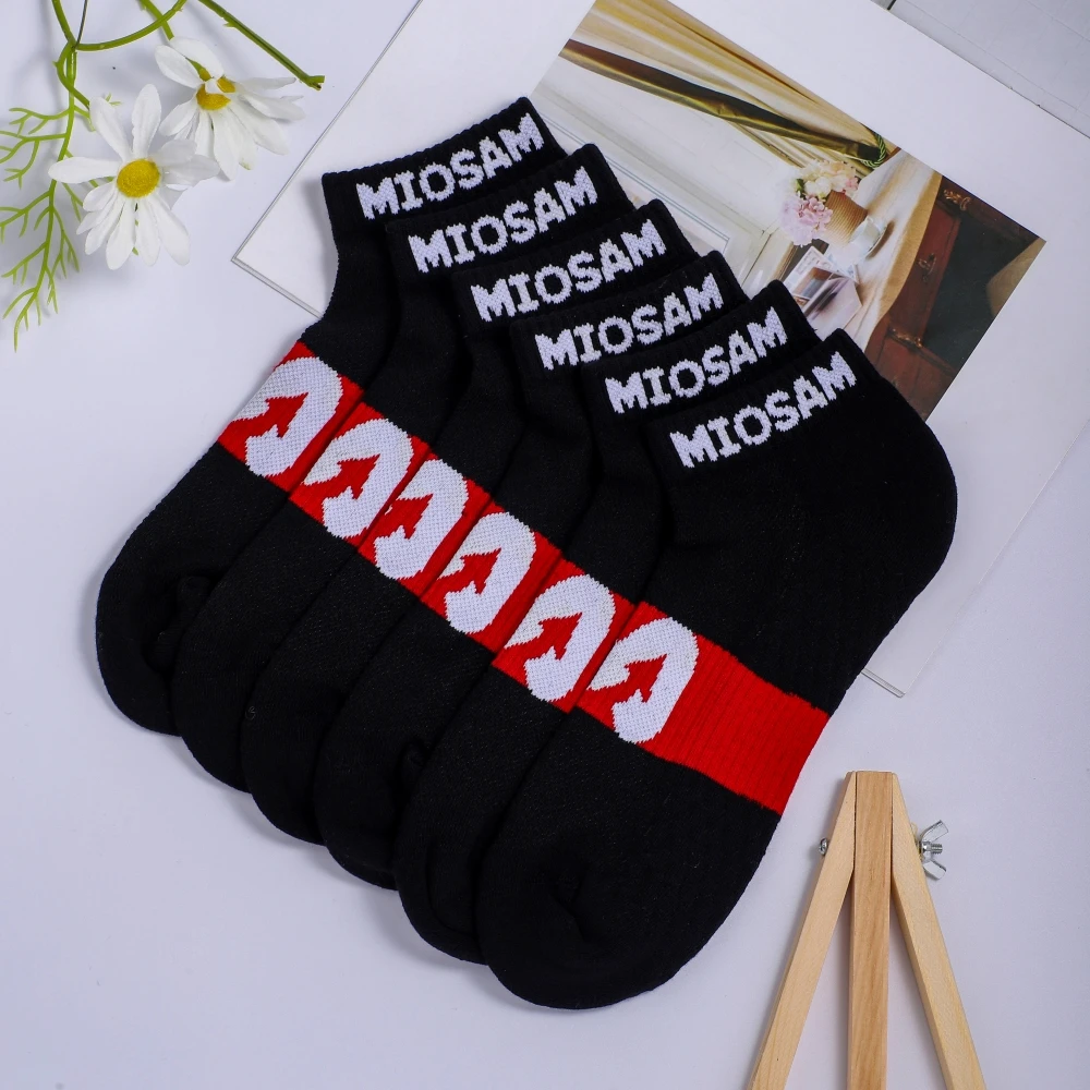 

3 pair New model design cotton socks Towel bottom sports short tube ventilate socks ankle socks miosam socks fashion socks