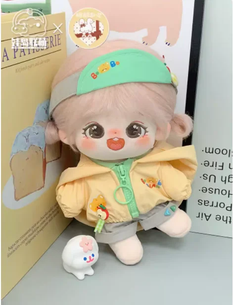 Cartoon Apple Bear Amusement Park Costume Suit For 20cm Cute Boy Girl Clothing Outfit Cosplay Dress Up Clothes