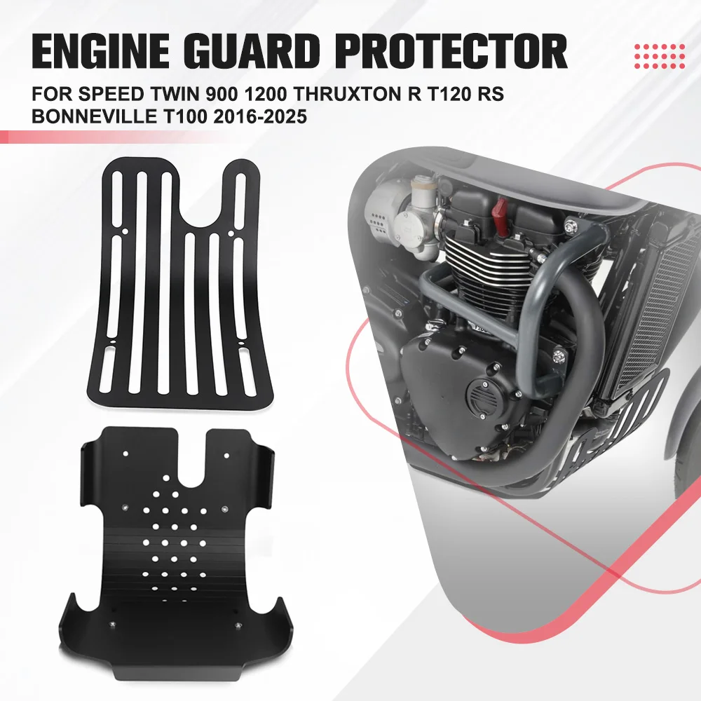 

2025 Protector Engine Baffle Protection Cover For Speed Twin 900 1200 Bonneville T120 T100 Thruxton R T120 RS 2016-2024 2023