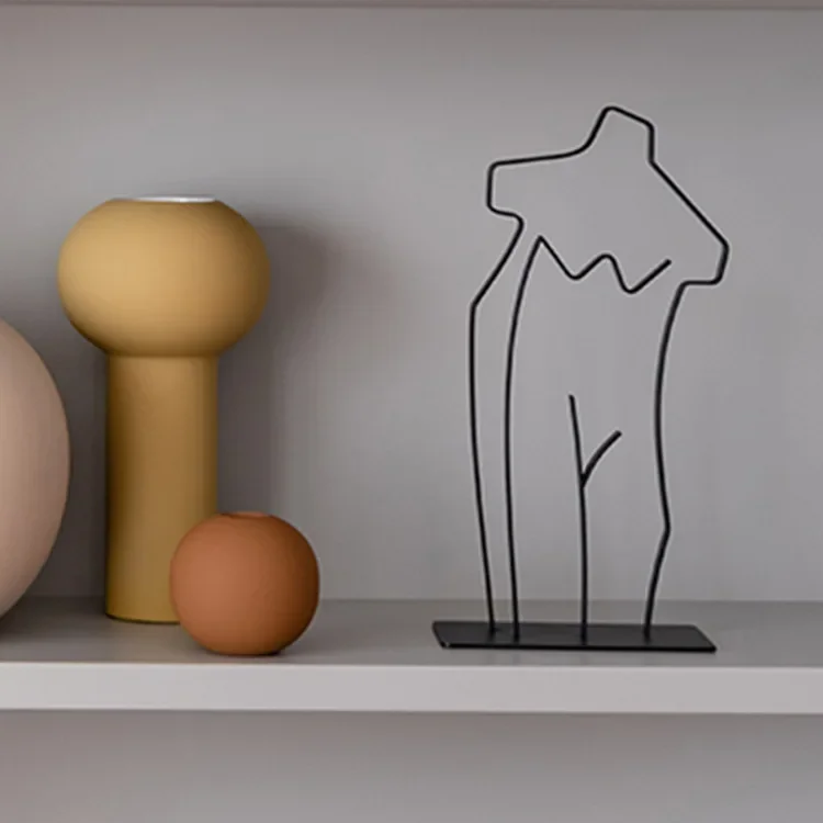 Körperlinienkunst-Ornamente, Wohnaccessoires für die Veranda, schmiedeeiserne Dekoration, einfache Form