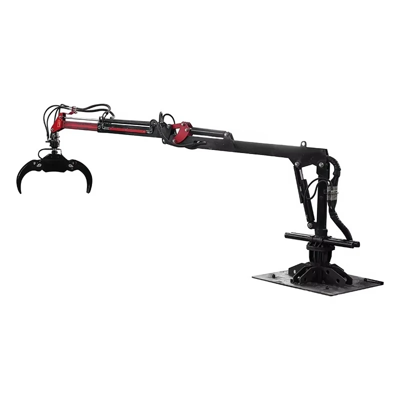 Forstmaschinen-Traktor mit hydraulischem Drehgreifer, Holzkran